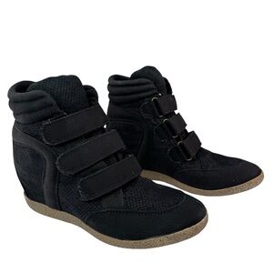 Steve Madden Suede Wedge Heel Sneakers 7